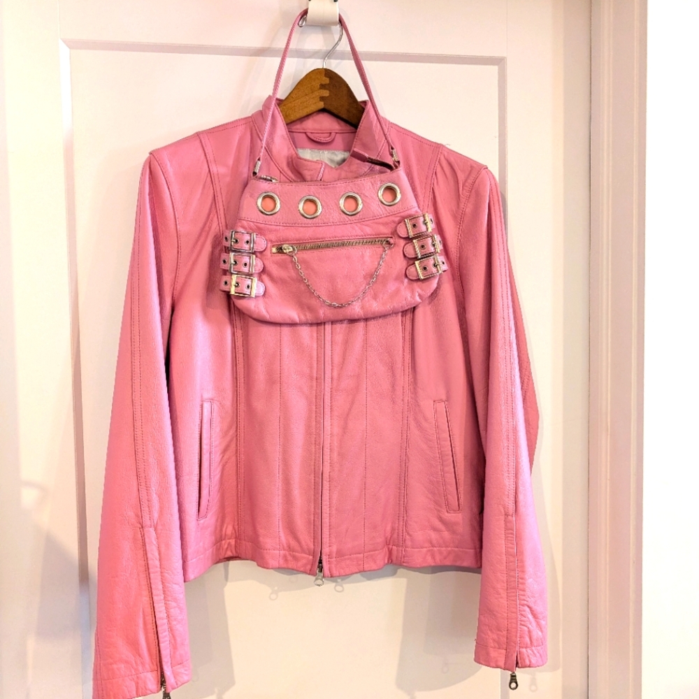 Wilson's Leather Jacket And Purse Set